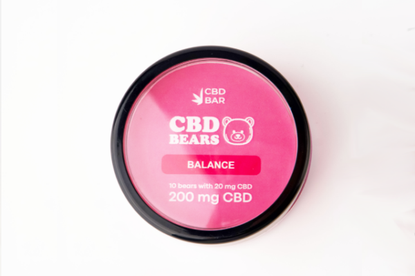 CBD Желейні ведмедики Balance, 200мг КБД, полуниця, 10 шт